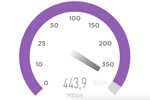 Speedtest für Glasfaser Anschluss - Internet Geschwindigkeit messen