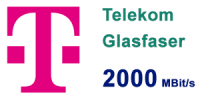 Telekom Glasfaser 2000 MBit/s Anschluss - Gigabit Tarif
