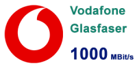 Vodafone Glasfaser 1000 MBit/s Anschluss - schneller Gigabit Tarif