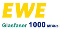 EWE Glasfaser 1000 MBit/s Anschluss - Gigabit Internet-Tarif