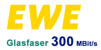EWE Glasfaser 300 MBit/s Anschluss - beliebter Internet-Tarif
