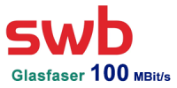 swb Glasfaser 100 MBit/s Anschluss - günstiger Internet-Tarif