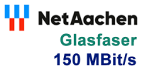 NetAachen Glasfaser 150 MBit/s Anschluss - günstiger Internet-Tarif