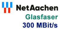 NetAachen Glasfaser 300 MBit/s Anschluss - beliebter Internet-Tarif
