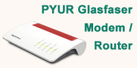 PYUR Glasfaser Router / WLAN Modem - z.B. Fritzbox