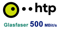 htp Glasfaser 500 MBit/s Anschluss - beliebter Internet-Tarif