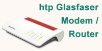 htp Glasfaser Router / WLAN Modem - z.B. Fritzbox