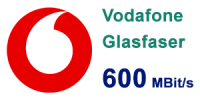 Vodafone Glasfaser 600 MBit/s Anschluss - beliebter Tarif
